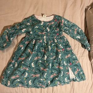 Frugi blue forest theme dress